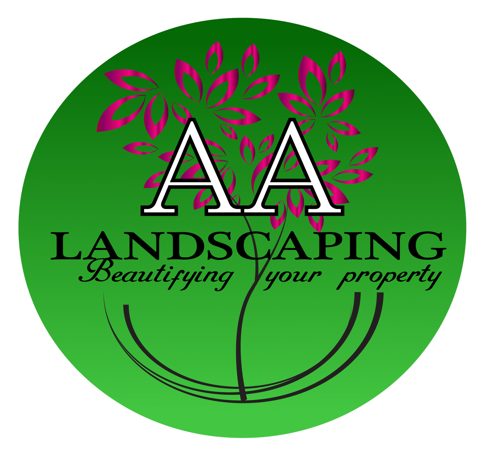 A A LANDSCAPING logo